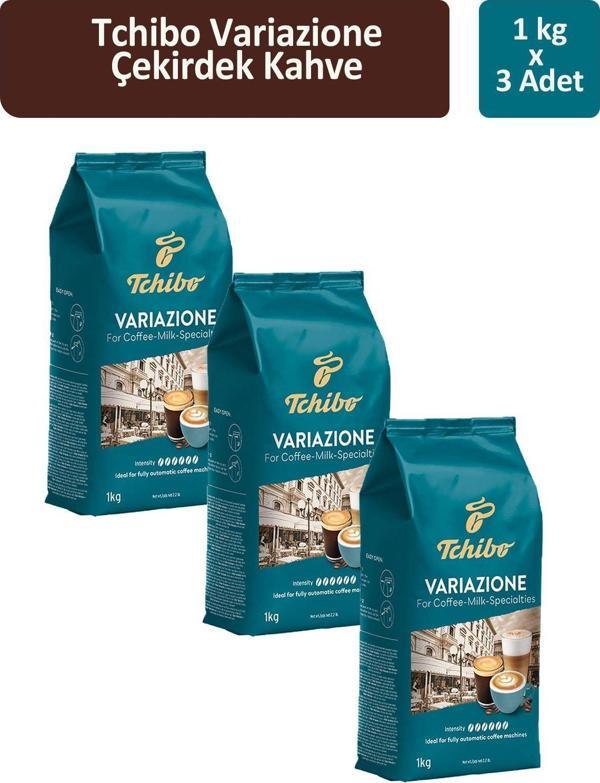 Tchibo Variazone For Coffee-Milk-Specialties Çekirdek Kahve 1000 gr x 3 Adet - Image 1