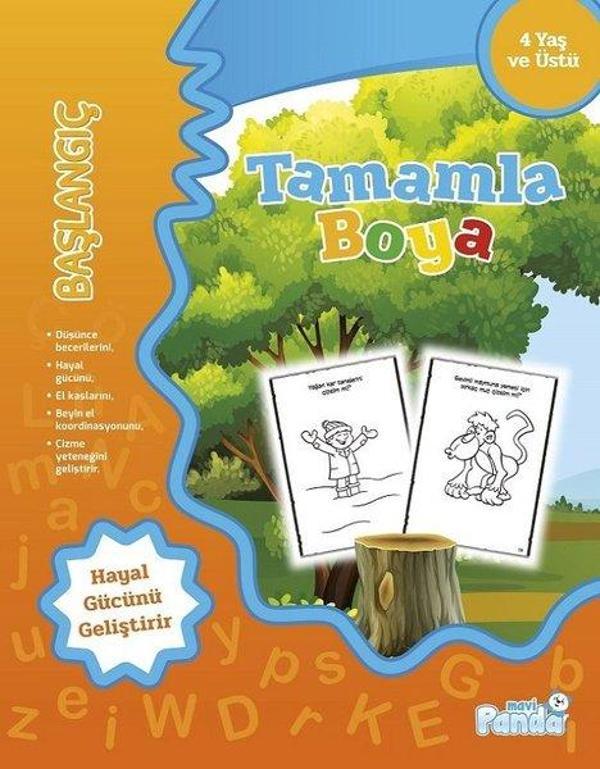 Tamamla Boya-Başlangıç - Mavi Panda - Image 1