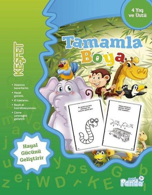 Tamamla Boya-Keşfet - Mavi Panda - Image 1