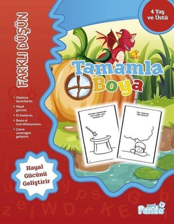 Tamamla Boya-Farklı Düşün - Mavi Panda - Image 1