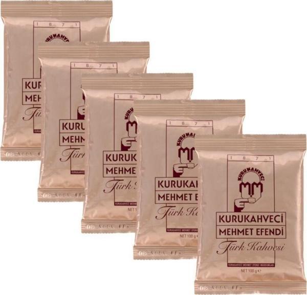 Kurukahveci Mehmet Efendi 100 Gr 5 Adet Kampanyalı Paket Türk Kahvesi - Image 1