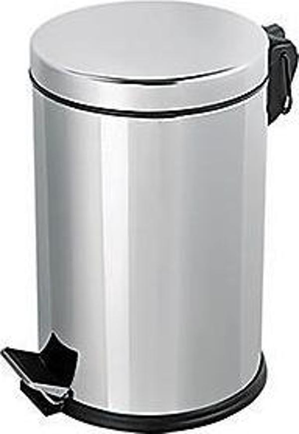Omnisoft PLX3700-308 Krom Paslanmaz Pedallı Çöp Kovası 8 Lt - Image 1