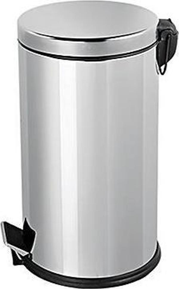 Omnisoft PLX3700-312 Krom Pedallı Paslanmaz Çöp Kovası 12 Lt - Image 1