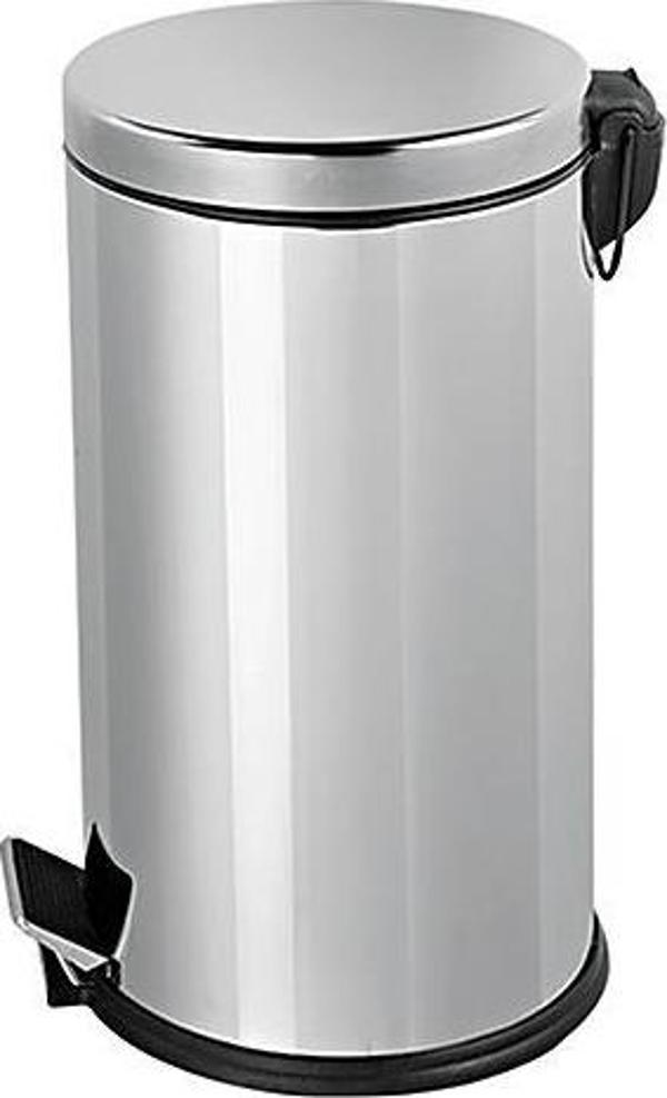 Omnisoft PLX3700-316 Krom Pedallı Paslanmaz Çöp Kovası 16 Lt - Image 1