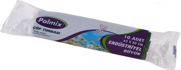 Omnipazar Polmix End Büyük Boy Çöp Poşeti 65x80 cm 20 Rulo 200 Ad 3 Kg Siyah - Image 1