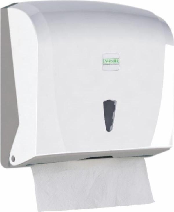 Omnipazar Vialli K20 Z Katlı Kağıt Havlu Dispenseri 200'lü Beyaz - Image 1