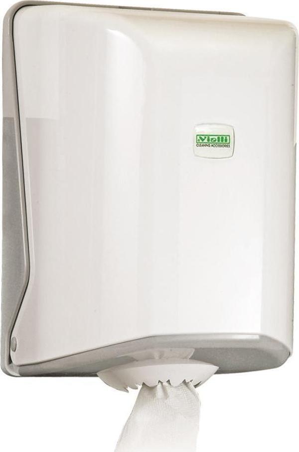 Omnipazar Vialli OG1 İçten Çekmeli Kağıt Havlu Dispenseri Beyaz - Image 1