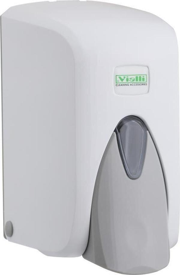 Omnipazar Vialli S5 Sıvı Sabun Dispenseri Aparatı Hazneli Beyaz 500 ml - Image 1