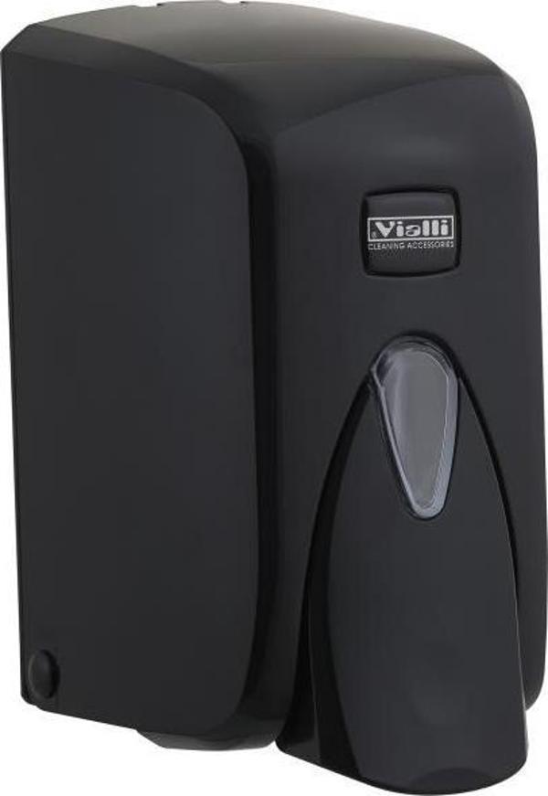 Omnipazar Vialli S5B Sıvı Sabun Dispenseri Aparatı Hazneli Siyah 500 ml - Image 1