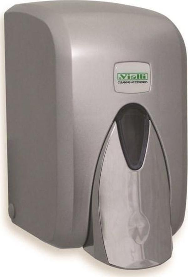 Omnipazar Vialli S5C Gri Sıvı Sabun Dispenseri Aparatı Hazneli 500 ml - Image 1
