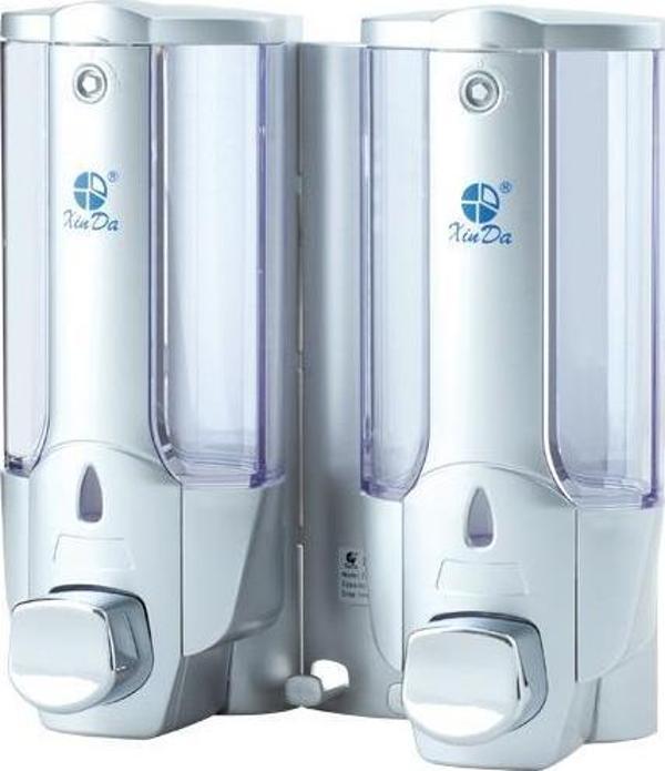 Omnipazar Xinda ZYQ138SG Sıvı Sabun ve Şampuan Dispenseri 2'li Silver 2x380 ml - Image 1