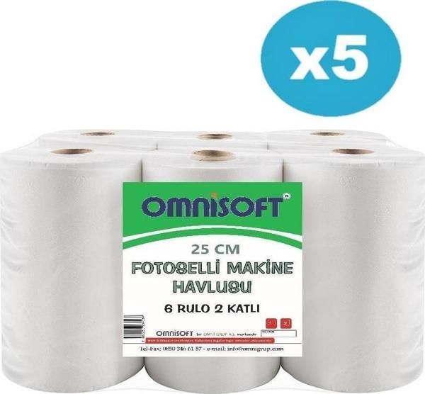 Omnisoft 5 Koli 25 cm Fotoselli Kağıt Havlu Enmotion 30 Rulo 20637 - Image 1