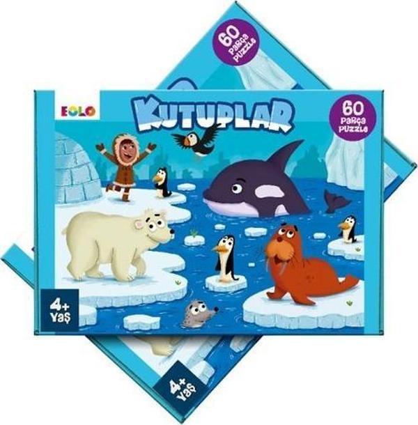 Eolo 60 Parça Yer Puzzle Kutuplar 4+ - Image 1