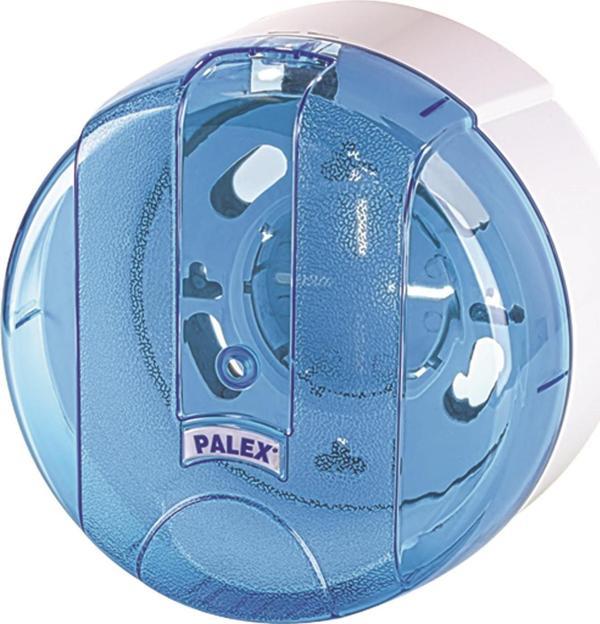 Omnisoft PLX 3440-1 Büyük İçten Çekmeli Tuvalet Kağıdı Dispenserİ Şeffaf - Mavi - Image 1