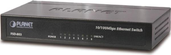 Yönetilemeyen Switch (Unmanaged Switch) 8-Port 10/100Base-T - Image 1