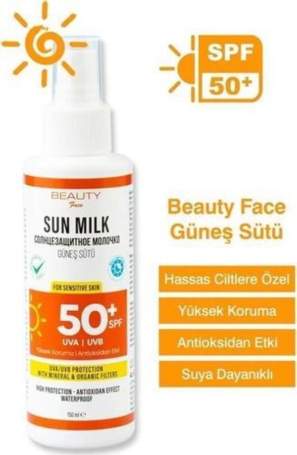 Beauty Face 50+spf Güneş Sütü 150 Ml - Image 1