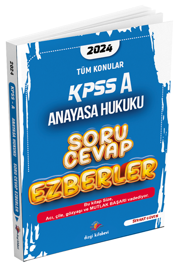 Dizgi Kitap 2024 KPSS A Grubu Anayasa Hukuku Soru Cevap Ezberler - Serhat Güven - Dizgi Kitap Yayınları - Image 1