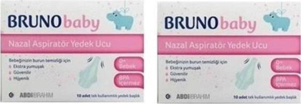 Bruno Baby Nazal Aspiratör Yedek Ucu 10'Lu 2 Kutu - Image 1