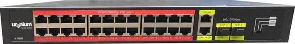 Uranium POE-G2422SFP-300W 24 Port 2xgb Rj45/2xsfp Uplink Gigabit Poe Switch - Image 1