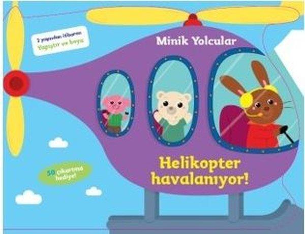 Minik Yolcular-Helikopter Havalanıyor!-2 Yaşından İtibaren Yapıştır ve Boya - Doğan ve Egmont Yayıncılık - Image 1