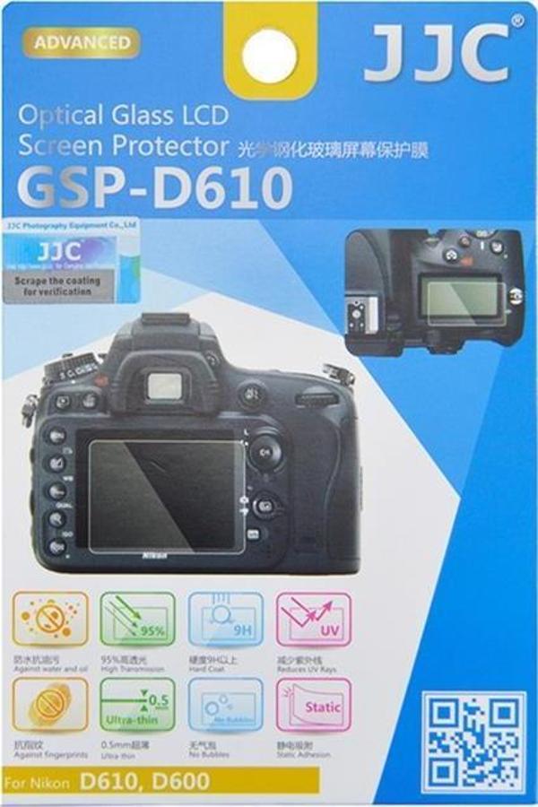 JJC GSP-D610 LCD Ekran Koruyucu Optik Cam (Nikon D600, D610) - Image 1