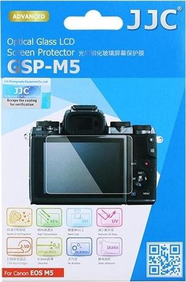 JJC GSP-M5 LCD Ekran Koruyucu Optik Cam (Canon EOS M5) - Image 1