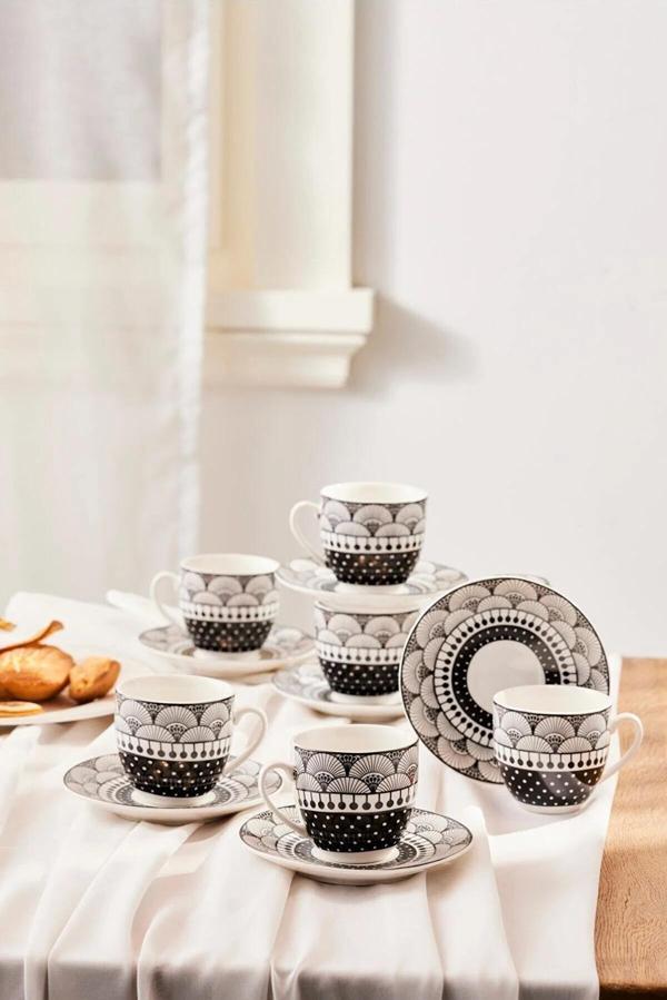 Karaca Aysel 6 Kişilik Kahve Fincan Takımı 85 ml - Image 1