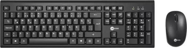 Lenovo Lecoo KW200 Kablosuz Klavye & Mouse Set Q Siyah - Image 1