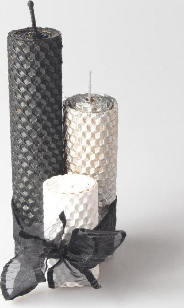 Zarias's Balmumu Exclusive Siyah Beyaz Koleksiyonu Gümüş Set - Image 1