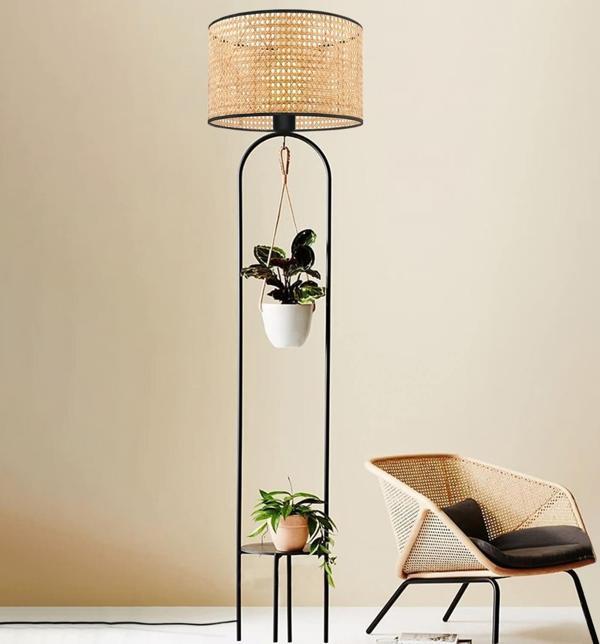 Homing Flori Orjinal Hazeran Rattan Tasarım Çiçeklik Lambader AYD-3670 - Image 1