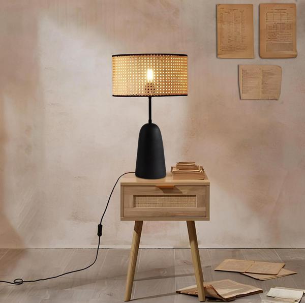 Homing Odessa Orjinal Hazeran Rattan Abajur AYD-3744 - Image 1