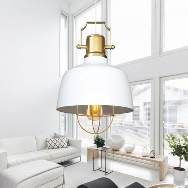Homing Retro Beyaz Gold Detaylı Kafes Sarkıt No: 3 AYD-3340 - Image 1