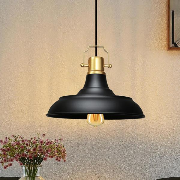 Homing Retro Gold Üst Detaylı Siyah Metal Sarkıt AYD-3631 - Image 1