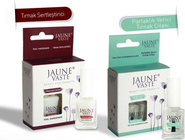 Jaune Vaste Nail Hardener+Top Coat Sertleştirici+Parlatıcı Cila - Image 1