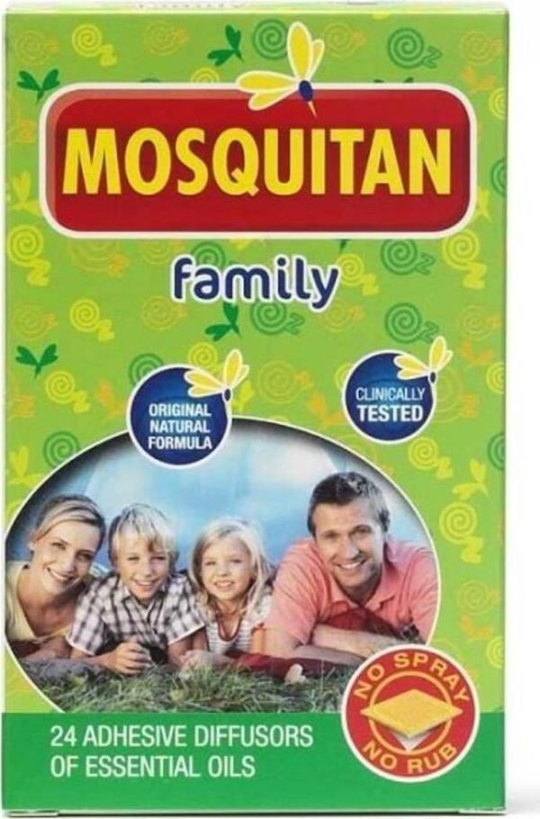Mosquitan Family 24 Adhesive Diffusors Of Essentials Oil - Image 1