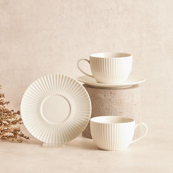 Karaca Seashell 2 Kişilik Çay Fincanı 200 Ml Beyaz - Image 1