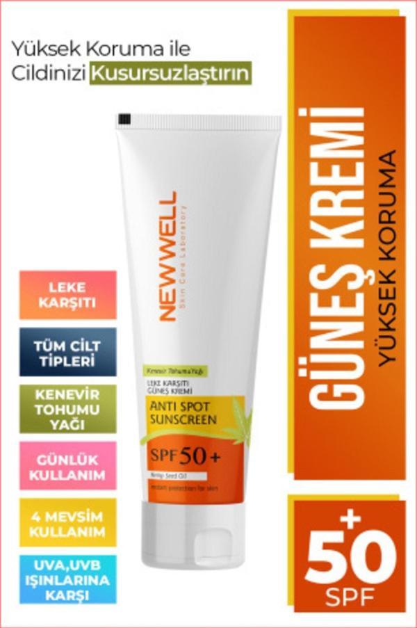 New Well Güneş Kremi Yüksek Koruma Spf 50+ (50 Ml ) - Image 1