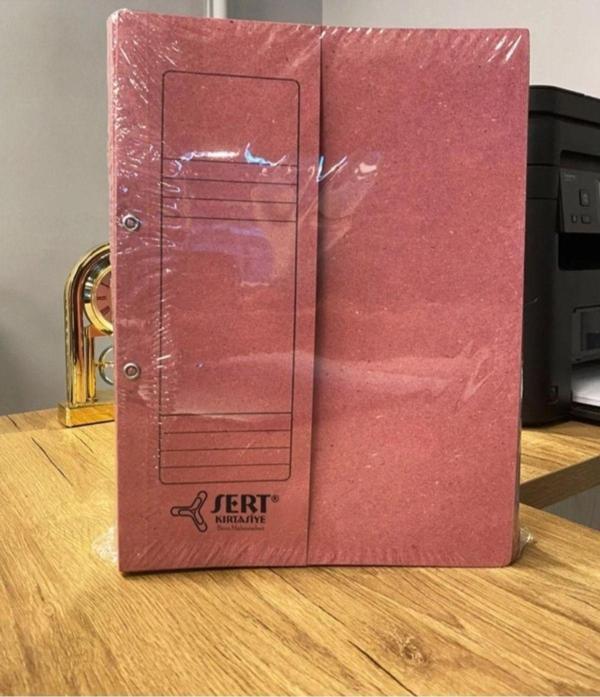 Sert Kırtasiye Yarım Kapak Dosya Pembe 50li Pk Economik - Image 1
