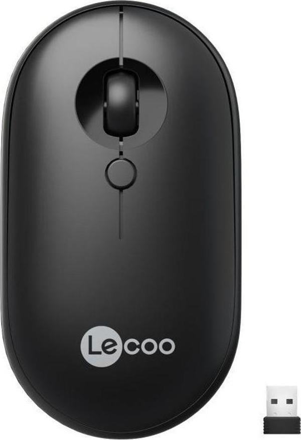 Lenovo Lecoo WS212 Kablosuz Mouse Siyah - Image 1