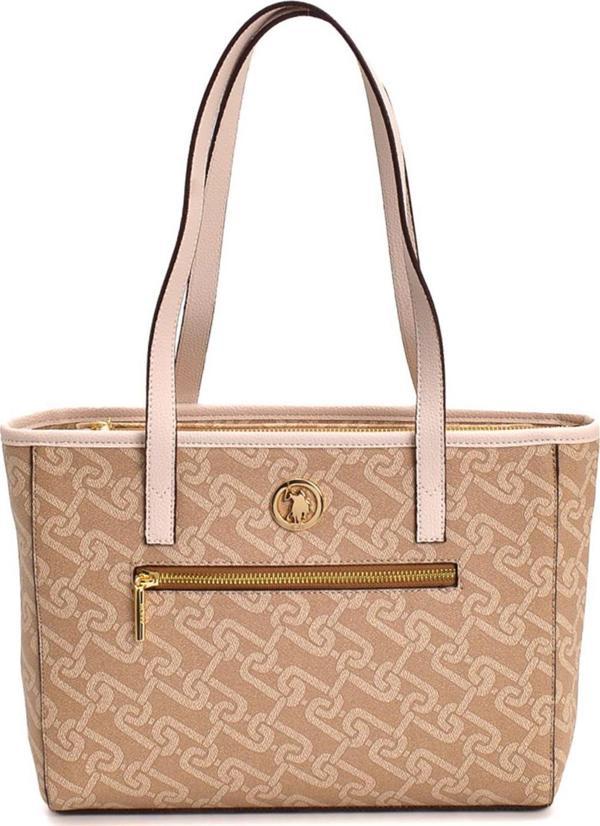 U.S. Polo Assn. Kadın Omuz Çanta Bej Us23116 - Image 1