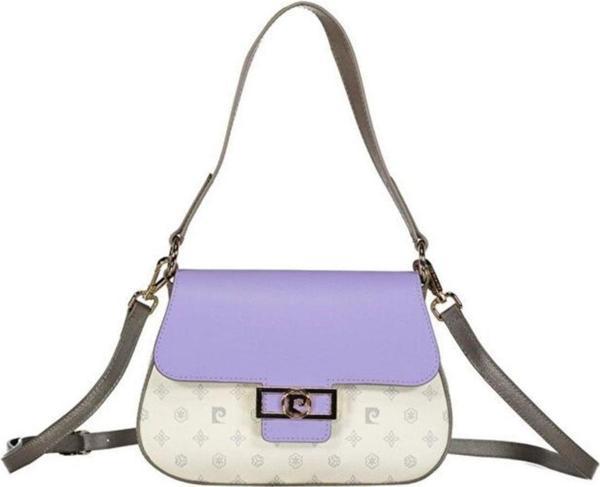 Pierre Cardin Çapraz Askılı Kadın Çantası Beyaz - Lila M23y309 - Image 1