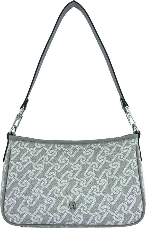 U.S. Polo Assn. Çapraz Askılı Kadın Çanta Beyaz-Gri Us24117 - Image 1