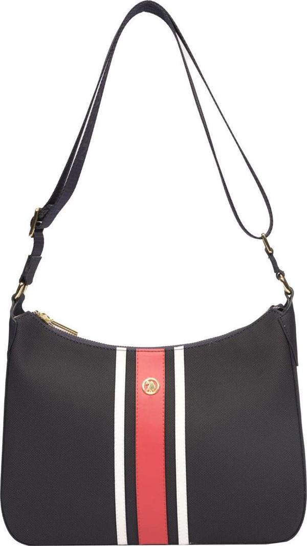 U.S. Polo Assn. Çapraz Askılı Kadın Çanta Lacivert-Kırmızı-Beyaz Us23661 - Image 1