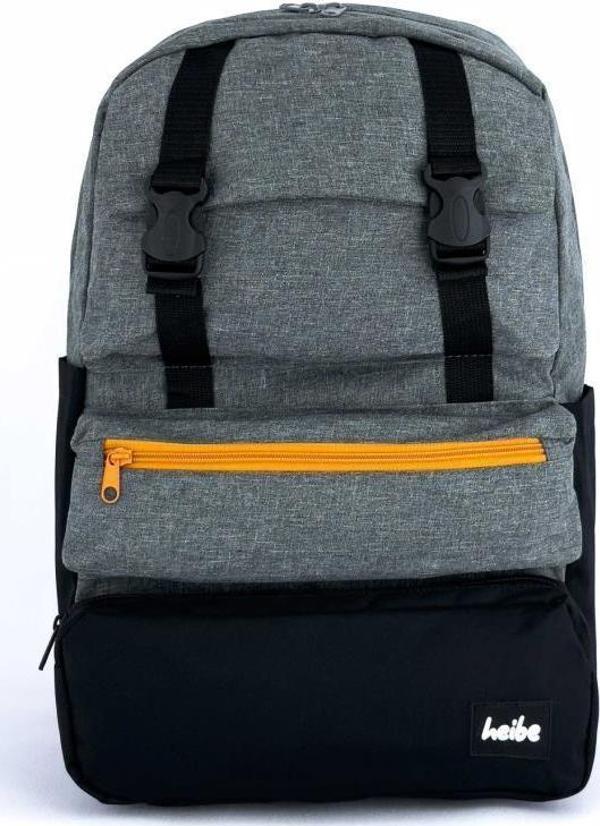 Trend Okul Sırt Çantası (Laptop Bölmeli) Antrasit- Siyah 1154 - Image 1