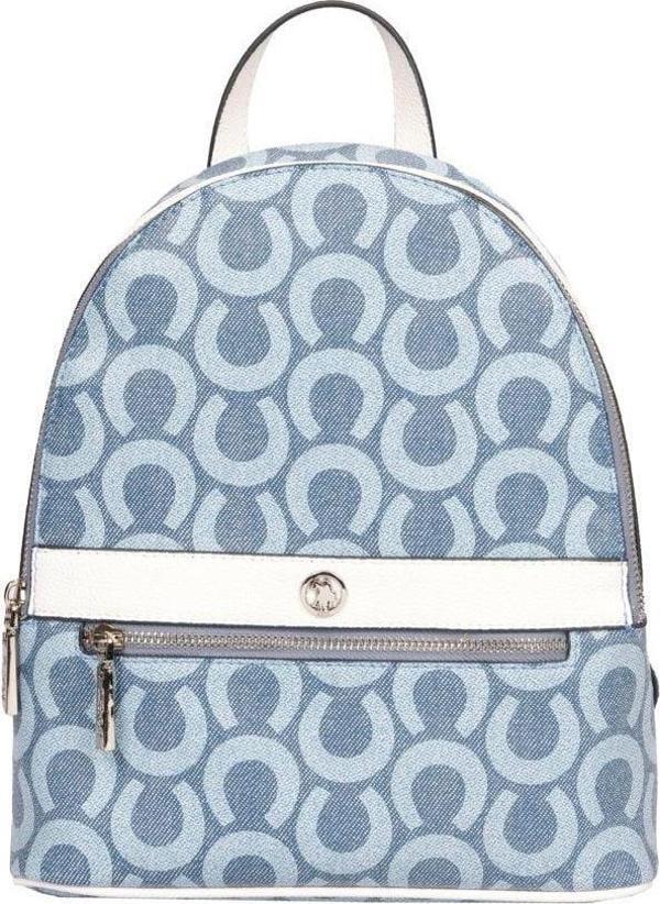 U.S. Polo Assn. Kadın Sırt Çanta Denim-Beyaz Us23199 - Image 1