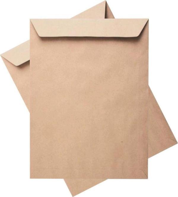 Asil Doğan Torba Zarf Kraft 24x32 Cm 90 gr 50 Adet Gri Renkli Formula - Image 1