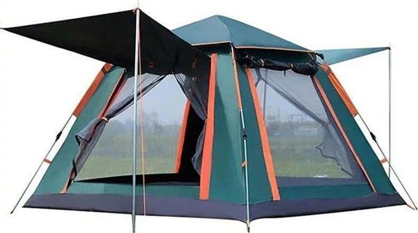 Nurcamp Geniş Aileler ve Gruplar için İdeal 6 Kişilik Tenteli Otomatik Çadır Hızlı Kurulum ve Ekstra Gölge! - Image 1