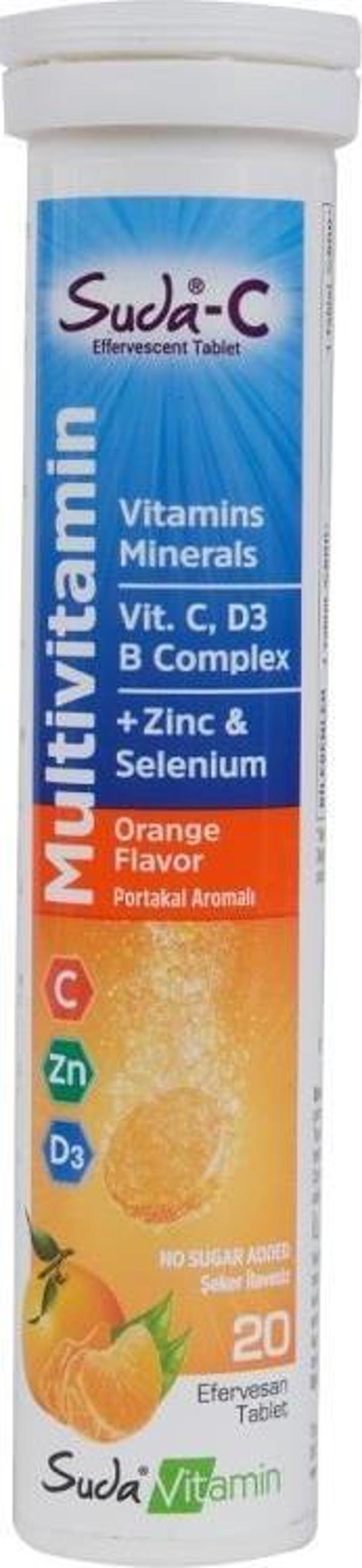 Suda Vitamin C Multivitamin 20 Efervesan Orange - Image 1