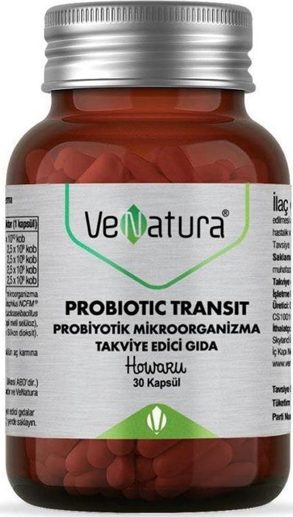VeNatura Probiotic Transit Probiyotik Mikroorganizma 30 Kapsül - Image 1