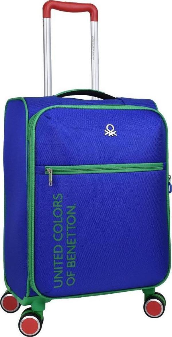 Benetton Kabin Boy Kumaş Valiz Saks Mavi Bnt2100 - Image 1